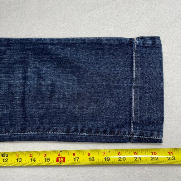 JOE'S Women's Slit Hem Kicker Blue Capris Jeans Size 29 Mid Rise Straight Leg - Picture 10 of 10